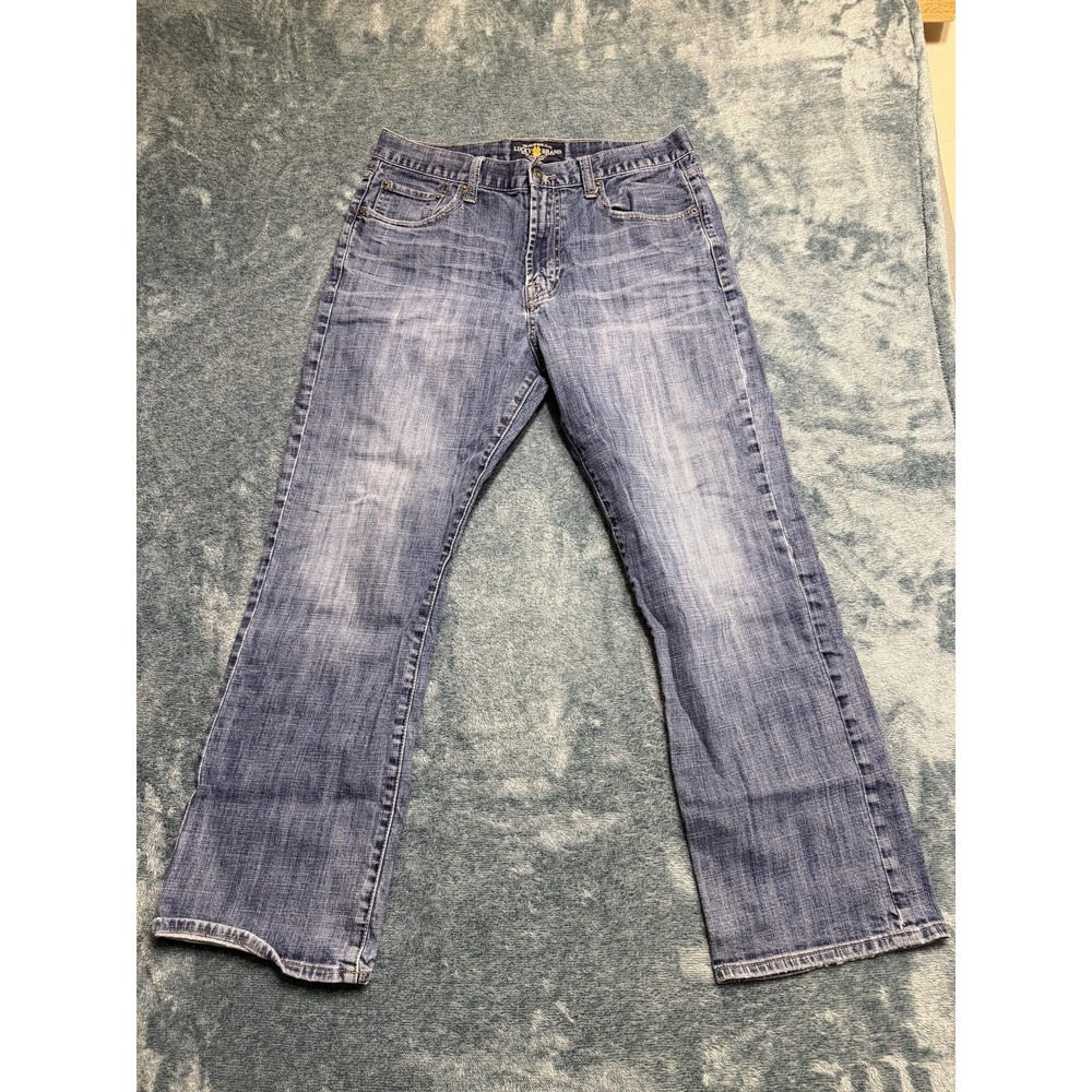 Lucky Brand Straight Fit Jeans 34x30 Men Blue Medium Wash Classic
